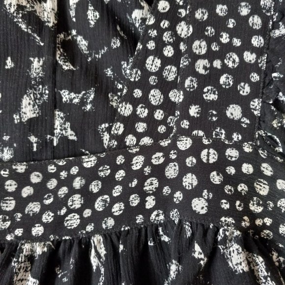 M.S.S.P. Max Studio black and white cotton/silk pullover dress size M - Picture 3 of 4